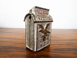 Vintage Cast Iron US Mail Post Box 1930s Piggy Bank Coin Metal Savings Money Box