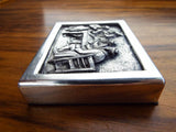 Vintage Religious Art Henryk Winograd Pure Silver HW999 Repousse Paperweight