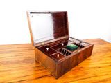 Antique English Mahogany Wood Sewing Box