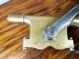 Antique American 19thC Brass Bar Corkscrew ~ The Acme