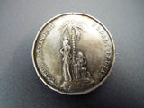 Antique Silver Temperance Total Abstinence Medal British India Badge Pin 1862