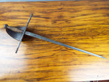 Antique Main Gauche European Sword Trefoil Blade