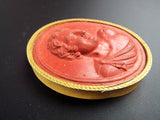 Antique 1800s Miniature Italian Wax Art Cameos