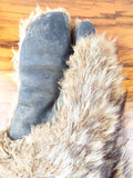 WW2 USAF B-17 Bomber Machine Gunner Mittens Wolf Fur Trigger Finger Gloves 1940s