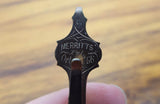 Antique Gold Plated Merritts Tie Lapel Pin