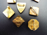 Vintage Collection Temperance Pins YPB ATS Masonic Pins Lapel Badges 1910 1940s