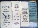 Womans Temperance WCTU Delegate Ribbons