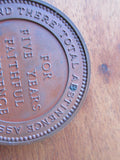 Antique Copper Temperance Medal by J S & A B Wyon - Yesteryear Essentials
 - 5