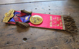 Antique Loyal Orange Lodge Red & Black Ribbon & Badge - Yesteryear Essentials
 - 9