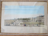Antique 18th Century Optical Mondhare Print "Vue Perspective le Palais Royale de Somerset" - Yesteryear Essentials
 - 9