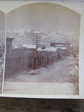 Stereoscope Card by Charles Emery 1880, Evening View Main St Silver Cliff Colorado - Yesteryear Essentials
 - 10