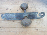 Antique Civil War Era Brass Strike Plate & Door Knobs -The Union Yale & Town - Yesteryear Essentials
 - 11