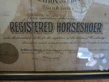 1920's Vintage Wall Hanging Illinois Registered Farriers License - Yesteryear Essentials
 - 5