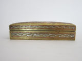 Art Nouveau Engraved Brass Jewelry Box - Yesteryear Essentials
 - 7