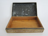 Art Nouveau Engraved Brass Jewelry Box - Yesteryear Essentials
 - 4