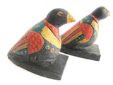 Decorative Folk Art Wooden Bird Bookends - Yesteryear Essentials
 - 7