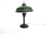 Vintage Green Metal Industrial Table Lamp - Yesteryear Essentials
 - 1