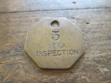 Lockheed Brass Aviation Vega Work Token - Yesteryear Essentials
 - 1