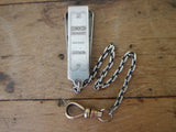 Art Deco 1920's Hickok Sterling Silver Beltogram Clip and Chain - Yesteryear Essentials
 - 2