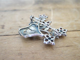 Antique Sterling Silver 925 Garnet Flower Brooch - Yesteryear Essentials
 - 10