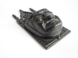 Victorian Cast Iron Grumpy Face Match Holder - Yesteryear Essentials
 - 2