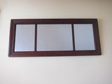 Antique Wooden Framed Long Triptych Hall Mirror - Yesteryear Essentials
 - 4