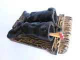 Antique Cast Iron Pair of Boots Match Holder - Yesteryear Essentials
 - 9