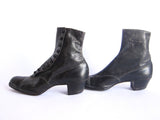 Victorian Black Leather Button Womens Boots - Size 6 / 6.5 - Yesteryear Essentials
 - 5