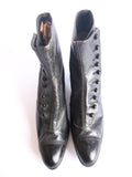 Victorian Black Leather Button Womens Boots - Size 6 / 6.5 - Yesteryear Essentials
 - 2