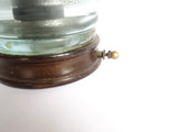 Antique Jacobs Ladder Jar Aquamarine Glass - 18th/19th C - Yesteryear Essentials
 - 7