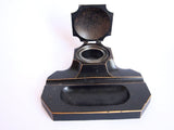 Antique German Black Metal Desk Inkwell - Yesteryear Essentials
 - 10