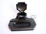 Antique German Black Metal Desk Inkwell - Yesteryear Essentials
 - 11