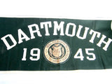 Vintage 1945 Dartmouth Green Felt Banner - Yesteryear Essentials
 - 1