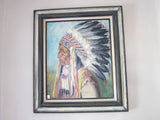 Lakota Indian Chief Oil Painting -  Red Cloud - Yesteryear Essentials
 - 1