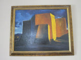 Blue and Yellow Taos Art Architectural Painting - Yesteryear Essentials
 - 8