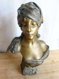 Sheherezade Bronzed Mille et Une Nuits Sculpture - after Emmanuel Villanis - Yesteryear Essentials
 - 12