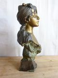 Sheherezade Bronzed Mille et Une Nuits Sculpture - after Emmanuel Villanis - Yesteryear Essentials
 - 9