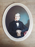 19th C Antique Miniature Hand Painted Portait Photo by Samuel Broadbent - Yesteryear Essentials
 - 3