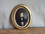 19th C Antique Miniature Hand Painted Portait Photo by Samuel Broadbent - Yesteryear Essentials
 - 8