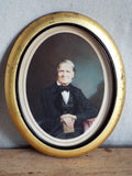 19th C Antique Miniature Hand Painted Portait Photo by Samuel Broadbent - Yesteryear Essentials
 - 12