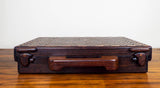 Vintage Don Shoemaker Handmade Wooden Carved Briefcase