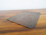 Antique Georgian English Royal Mail Brass Sign ~ Robert Gray & Sons