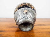 Vintage Argentina Gold & Silver Mate Gourd & Bombilla Set