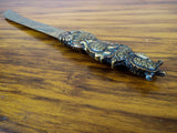 Japanese Shakudo Meiji Era Letter Opener - Yesteryear Essentials
 - 10