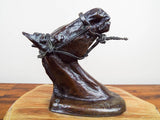 Vintage Bronze Horse Sculpture Recast After Charles Marion Russell