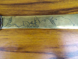 Vintage Japanese Shakudo Meiji Era Letter Opener - Yesteryear Essentials
 - 5