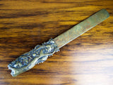 Vintage Japanese Shakudo Meiji Era Letter Opener - Yesteryear Essentials
 - 3