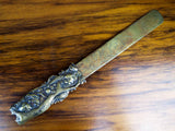 Vintage Japanese Shakudo Meiji Era Letter Opener