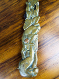 Vintage Japanese Shakudo Meiji Era Macaque Letter Opener - Yesteryear Essentials
 - 4