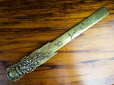 Japanese Shakudo Meiji Era Letter Opener Page Turner - Yesteryear Essentials
 - 3